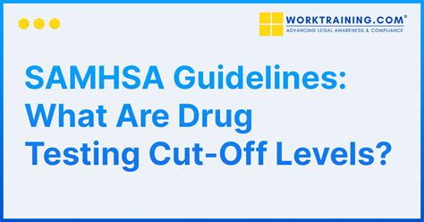 Refusing to submit to a drug or alcohol test , not showing up for a test , or otherwise not being able to produce a sample for testing is usually counted as a failure. . Samhsa cutoff levels 2022